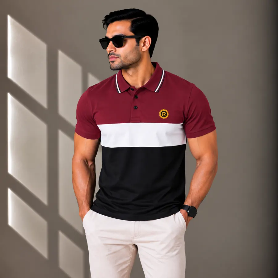 Men's Polo T-Shirts Deep -Mix-Color-(Combo-2)