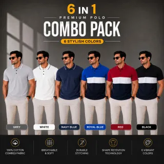 Men's Polo T-Shirts Mistry Box -Mix-Color-(Combo-1) thumbnail 1