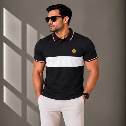 Men's Polo T-Shirts Deep -Mix-Color-(Combo-3)