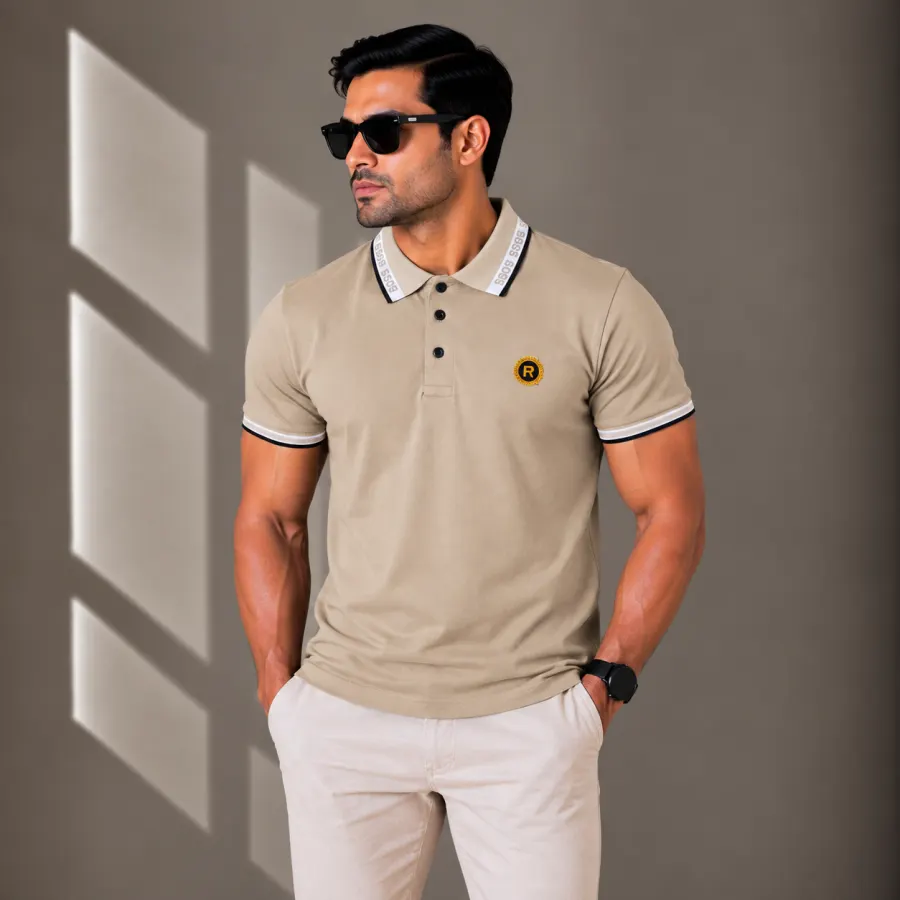 Men's Polo T-Shirts light -Solid-Color-(Combo-2)