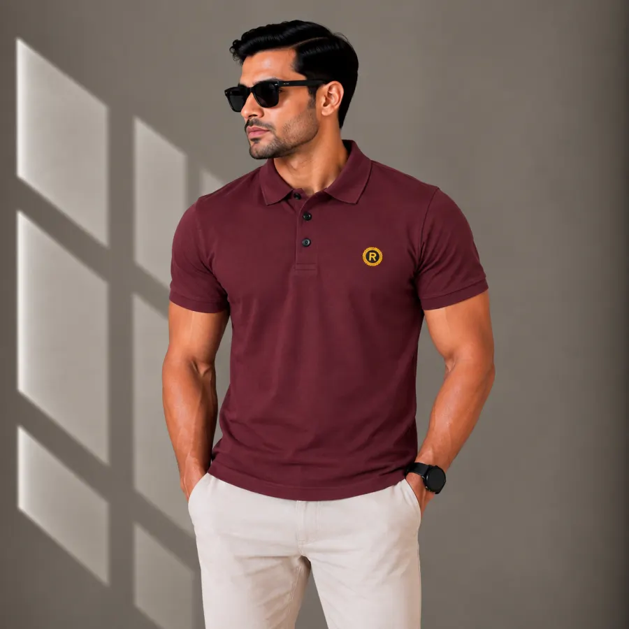 Men's Polo T-Shirts light -Solid-Color-(Combo-2)
