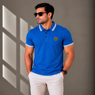 Men's Polo T-Shirts light -Solid-Color-(Combo-1) thumbnail 5