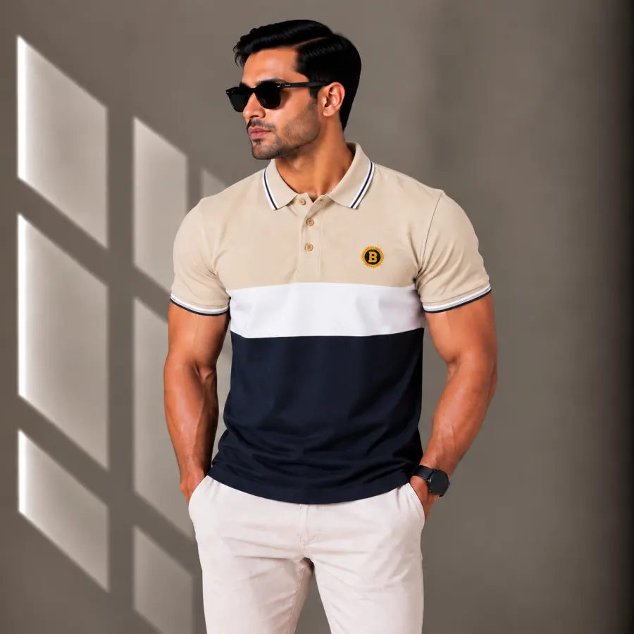 Men's Polo T-Shirts Deep -Mix-Color-(Combo-2)