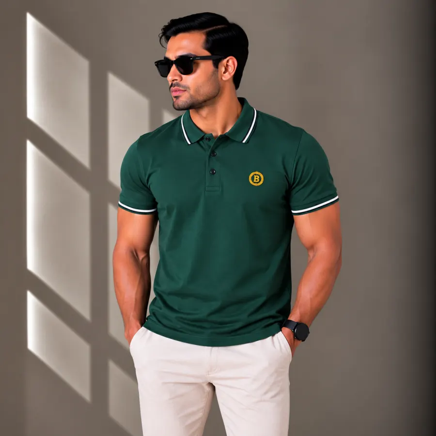 Men's Polo T-Shirts Deep -Mix-Color-(Combo-2)